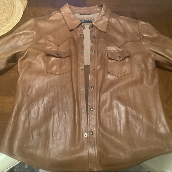 Dolce & Gabbana leather shirt jacket size 54 - Picture 5 of 8
